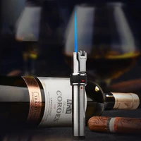 direct injection torch flashlight lighter butane gas grinding wheel lighter can set fire point cigarette cigar accessories kitch