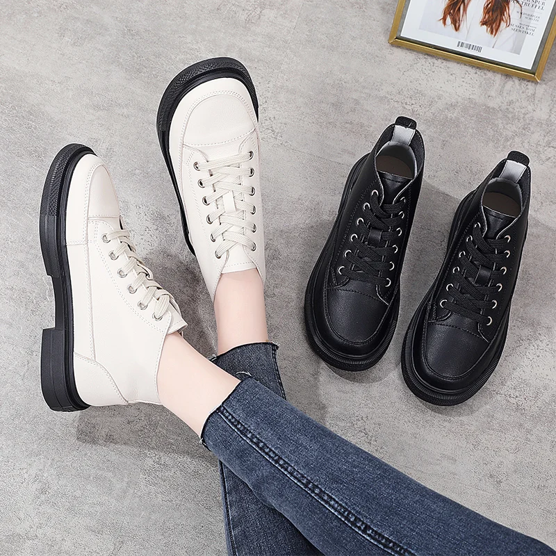 

Martin Boot Girl British Style 2021 New Spring and Autumn Single Boot Fried Street Flat Bottom French Skinny Short Boots