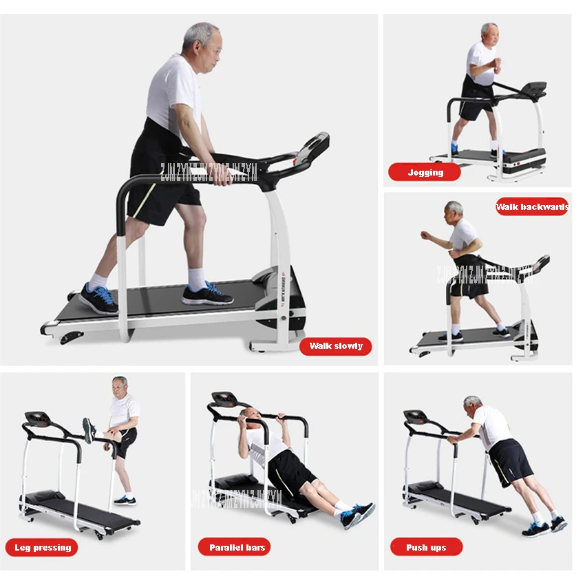 

JD-168 Foldable Treadmill Middle Aged And Elderly People Low Speed Running Machine Folding Handrail Motorized Walking Machine