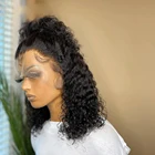 Парики короткие кудрявые афро кудрявые для чернокожих женщин, термостойкие синтетические волосы 180% плотности для косплея, африканские, 14 дюймов