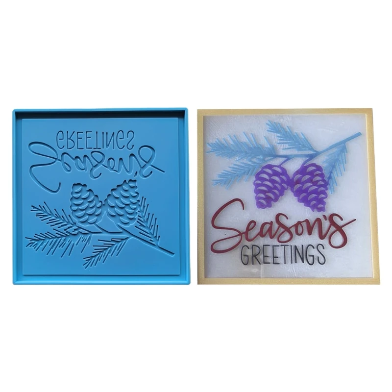 

DIY Coaster Plate Silicone Mould Crafts Cup Mat Pad Making Tool Creative Epoxy Resin Mold J60E