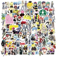 japanese anime assassination classroom aesthetic sticker personality motorcycle school office stationery decoration 100pcs