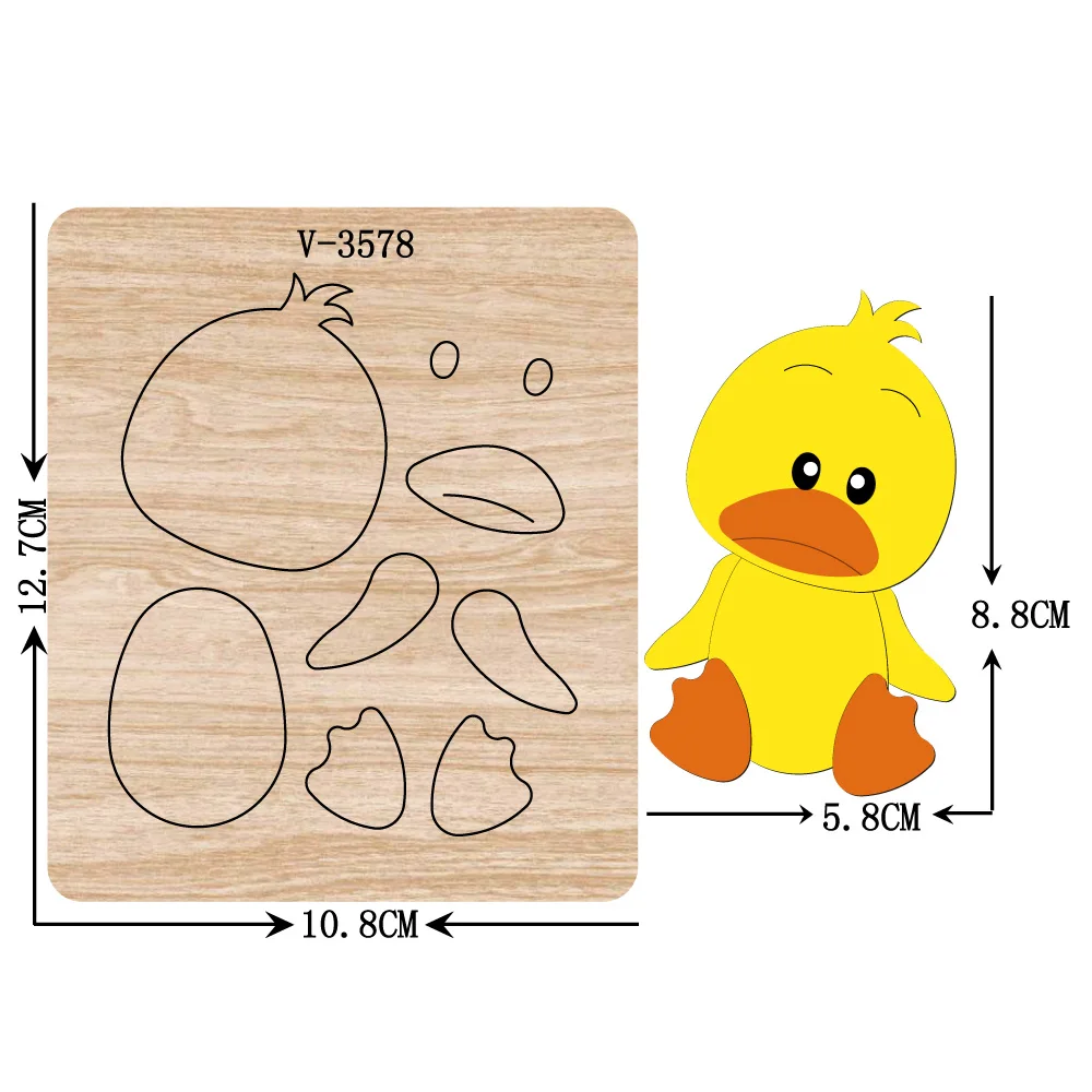 

New Duckling wooden dies cutting dies for scrapbooking Multiple sizes V-3578