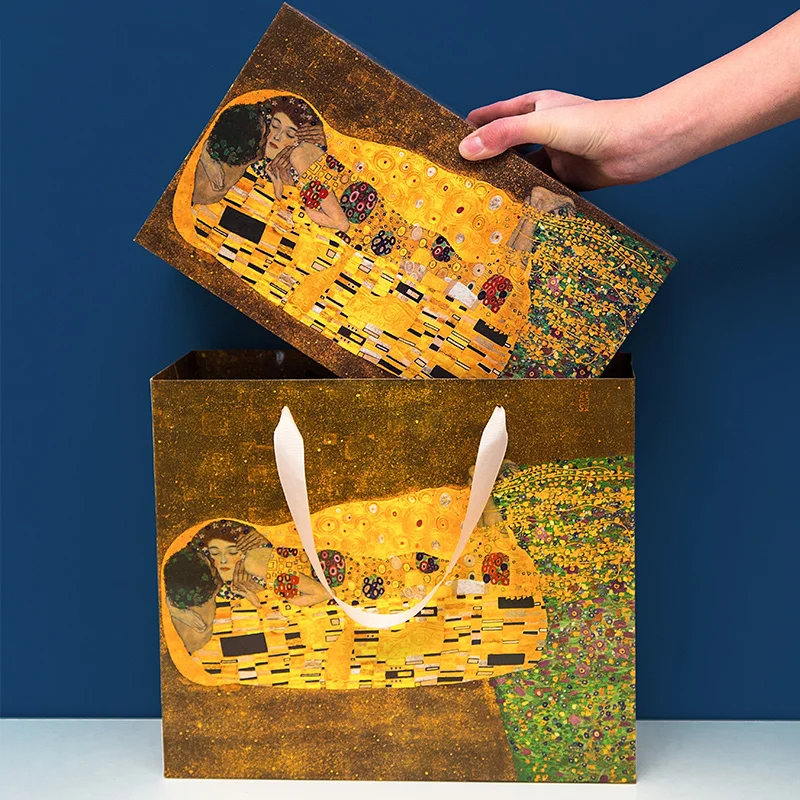 Klimt kiss design 2 шт. керамическая кофейная кружка и тонкие кости китайские кофейные