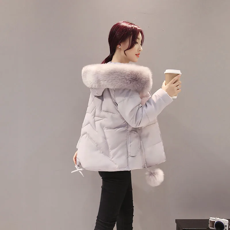 

2021 New Arrival Cotton Padded Coat Short Sweet Design Womens Winter Jackets Thicken Warm Hooded Parka Abrigo Mujer ST172