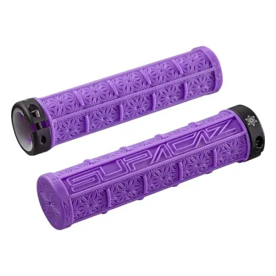 purple Supacaz MTB велосипедная ручка набор силиконовых комплект внедорожные односторонний замок амортизация Противоскользящий держать 9 цветов - Цвет: purple