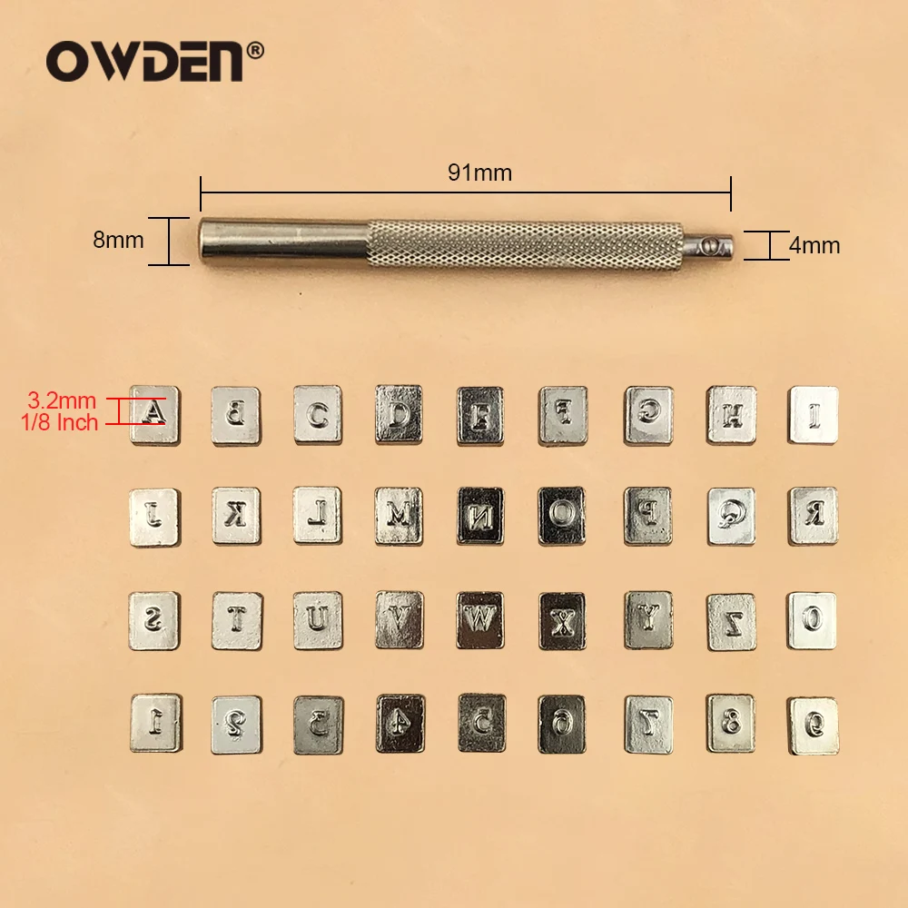 Набор штампов OWDEN 37 шт. набор инструментов для гравировки и с алфавитом | Дом сад