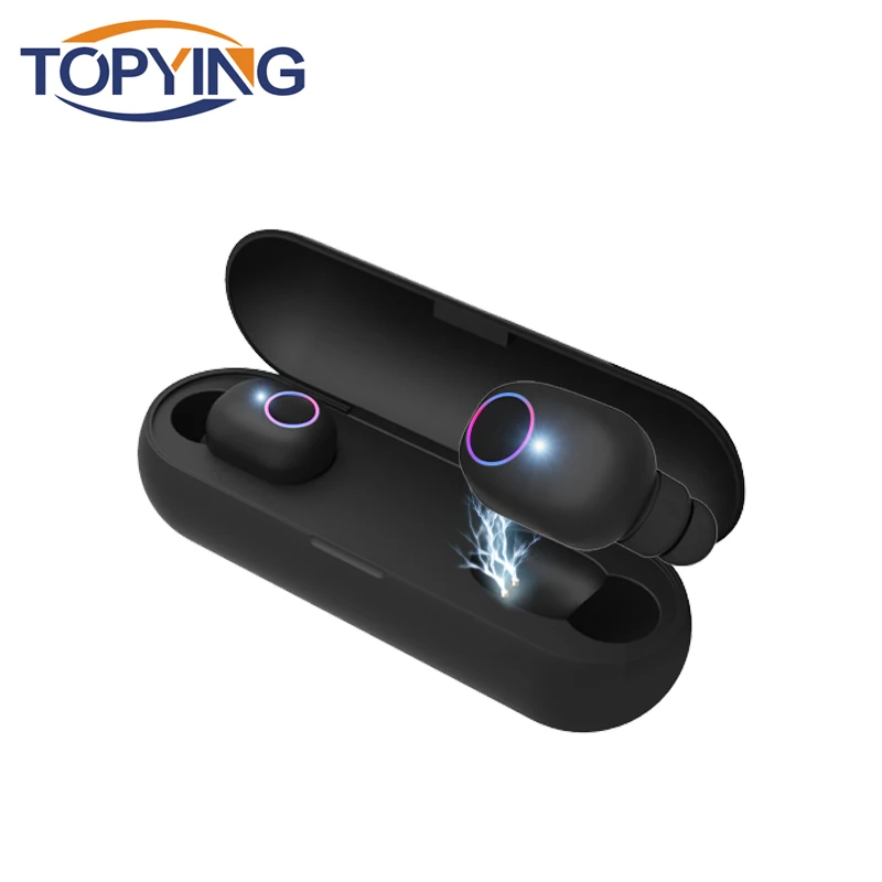 TOPYING Q1 мини беспроводные Bluetooth наушники с микрофоном в ухо Спортивная гарнитура