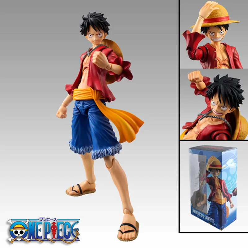 Кукла Луффи из аниме ONE PIECE может сменить руку и голову подвижная 17 см ПВХ