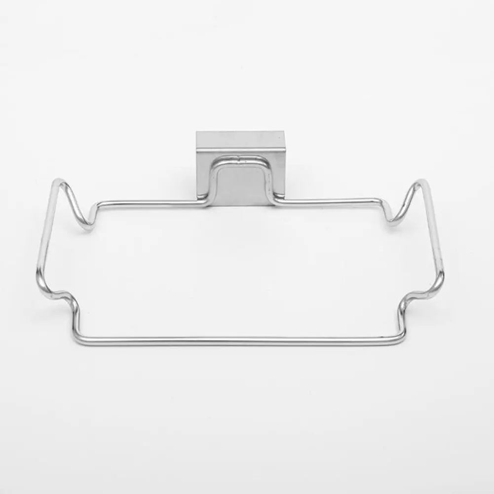 

Door Garbage Bags Hook Coat Rack Cabinet Stand Holder Storage Rack Kitchen Accessories Stainless Steel Kitchen Garbage