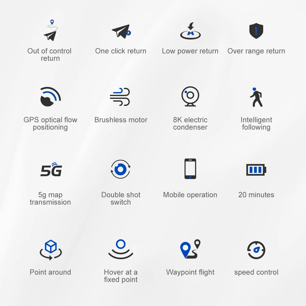 Квадрокоптер NYR K80 PRO складной с двойной HD камерой 4 к 1200 м|Квадрокоптер