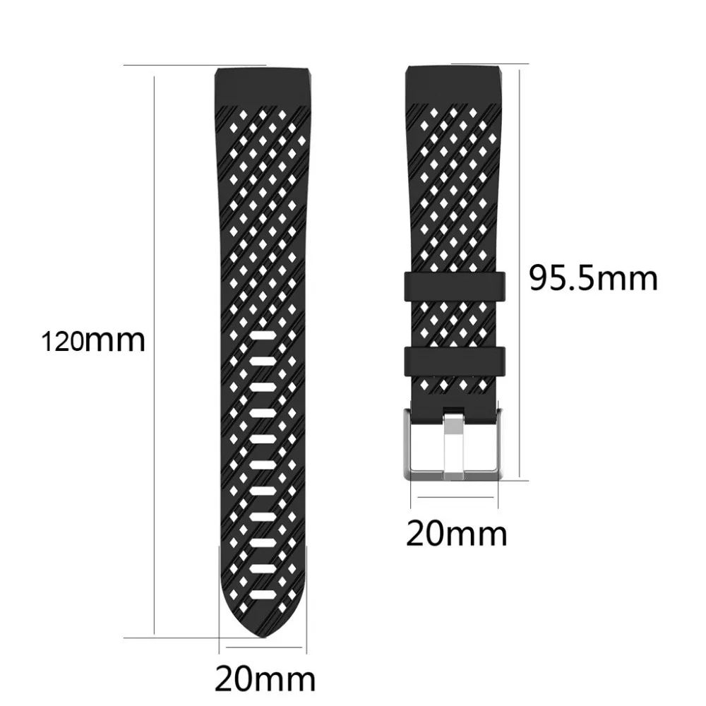 Браслет ремешок для fitbit модный спортивный дышащий силиконовый браслет ремешок для Fitbit Charge 3 Прямая поставка