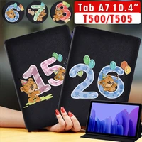 tablet case for samsung galaxy tab a7 10 4 inch sm t500sm t505 2020 cute bear pattern protective cover free stylus