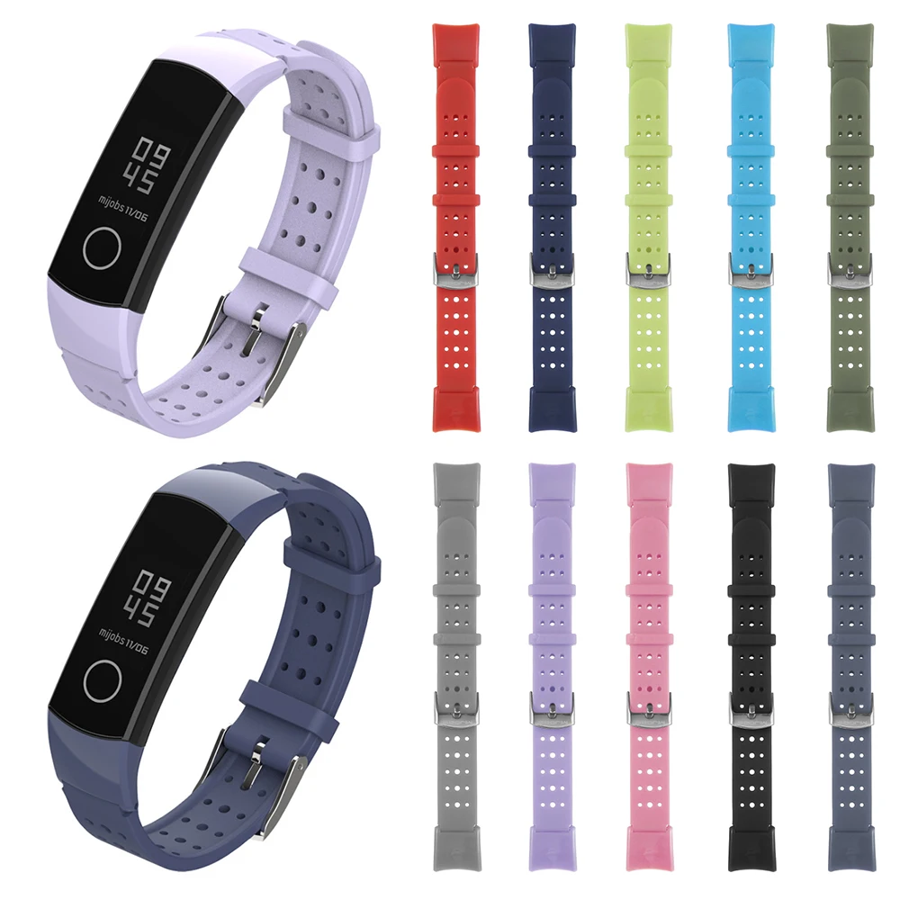 Новые защитные силиконовые спортивные цветные браслеты сменные для Huawei Honor Band 5