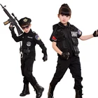 Праздничный подарок, костюм для косплея, детская униформа, карнавальвечерние, 2022, аниме Полицейский костюм, специальная детская армейвечерние униформа для мальчиков и девочек