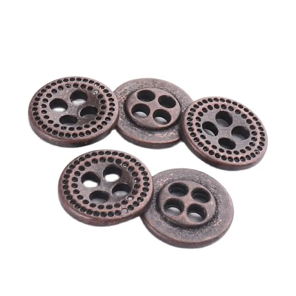 Металлические 4 отверстия 11 мм плоские кнопки для одежды пальто джинсы пошив