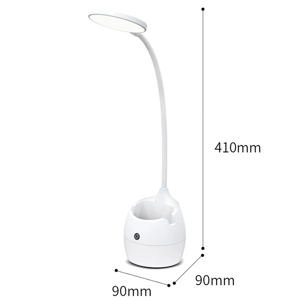 

High Quality Usb Rechargeable Desk Light Pen Storage Holder Eye Protection Home Study Office College Night Light