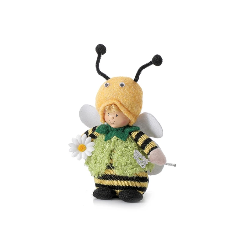 

Spring Bumble Bee Honeybee Angel Handmade Doll Home Farmhouse Kitchen Decor Shelf Tiered Tray Decorations