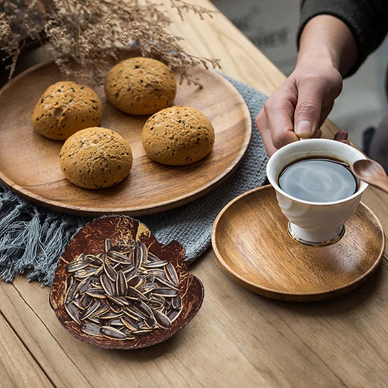 Натуральный миска из скорлупы кокоса: отделение для хранения чашка в виде кокоса