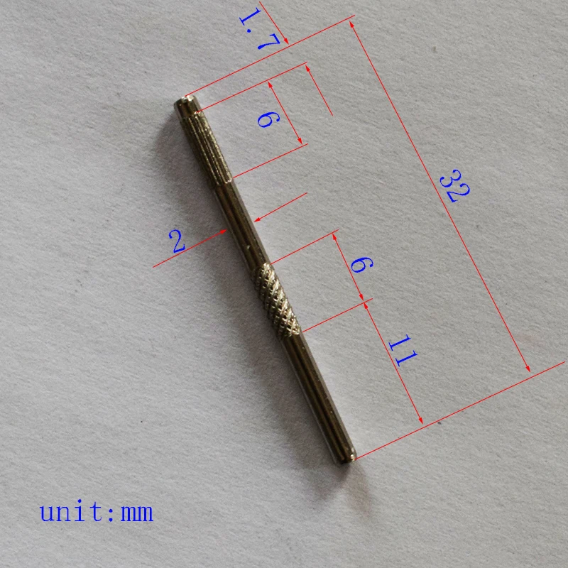 30 шт 2 *, маленького размера, круглой формы с диаметром 32 мм ровинг вал с накатанной головкой Железный вал/игрушка «сделай сам» части/части технической модели/Детские игрушки HD2x32 ось двойной рифленый вал потенциометра