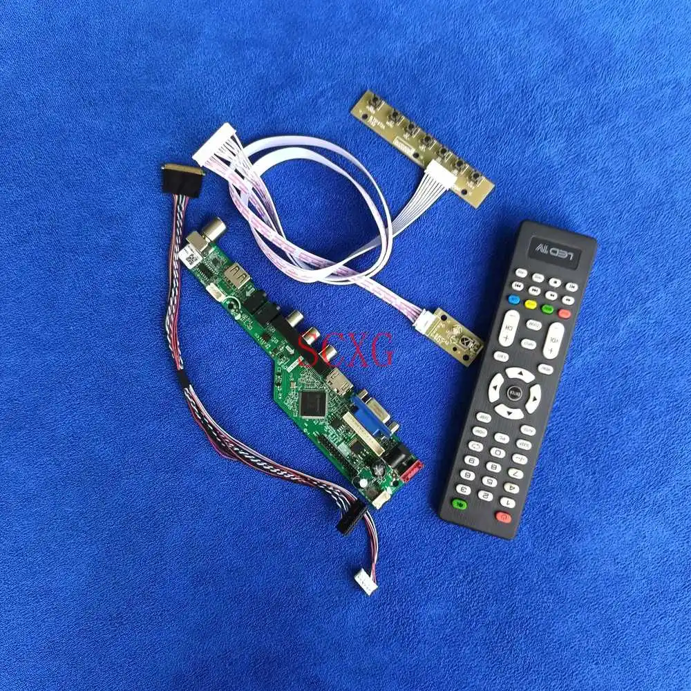 HDMI-compatible VGA USB AV For BT140GW03/BT140GW04 Matrix controller drive board LED/LCD Kit LVDS 40 Pin 1366*768 Analog signal аксессуар palmexx hdmi vga px hdmi vga