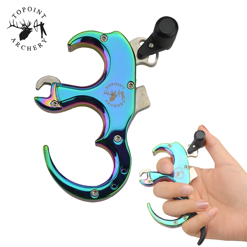 TP420 стрельба из лука релиз спиды 3 или 4 палец ручка для большого пальца суппорт LH/RH
