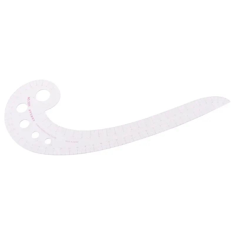 

Sewing Ruler Comma Shaped French Curve Plastic Tailor Drawing Craft Tool DIY