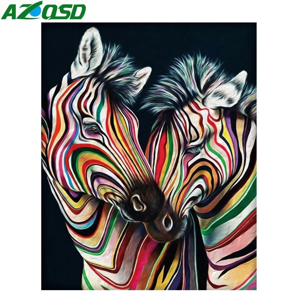 AZQSD 5D DIY Алмазная картина вышивка крестом зебра декор для дома Продажа животных