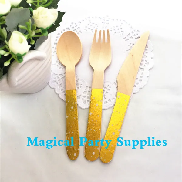 120 шт. одноразовые ложки и вилки в горошек 160 мм = 6 3 дюйма | Дом сад