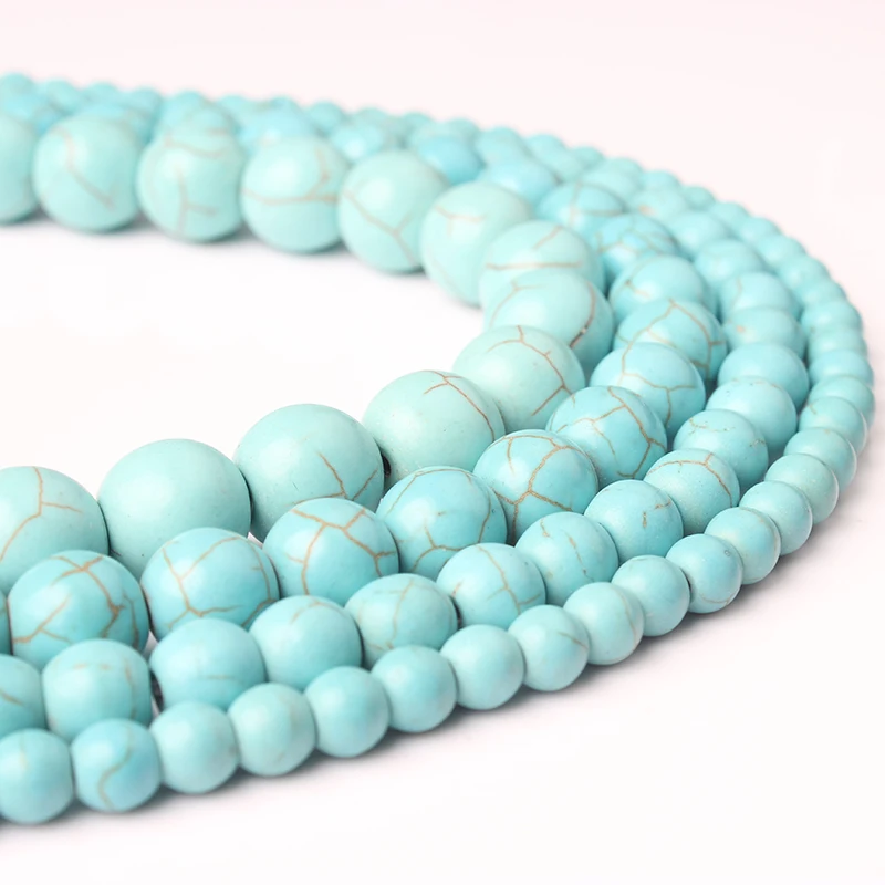 Lanli модные ювелирные изделия 4 / 6 8 10/12 мм натуральный камень сосновые бусины серии