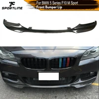 for bmw 5 series 525i 528i f10 m tech m sport carbon fiber front bumper lip splitters spoiler 2011 2016 frp black