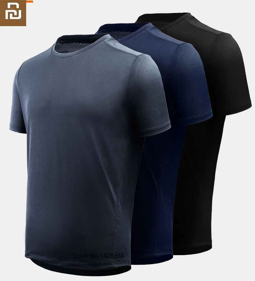 

Футболка Youpin Giavnvay Мужская Спортивная, быстросохнущая, шелковистая, микроэластичная, дышащая, для фитнеса и бега, с коротким рукавом