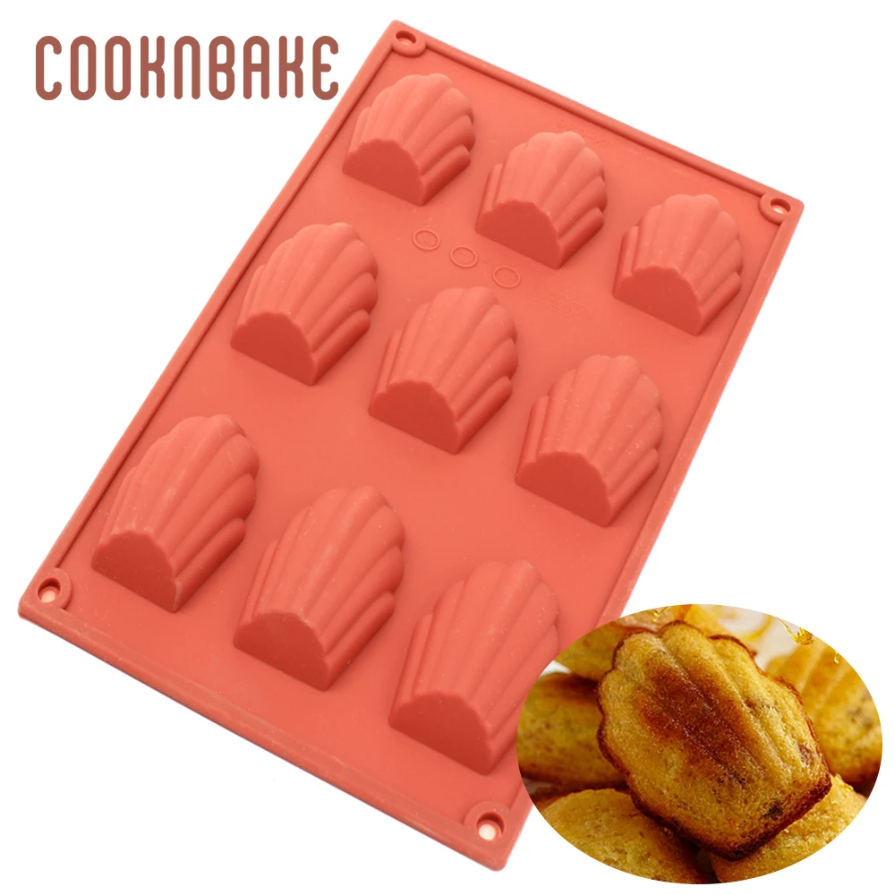 COOKNBAKE силиконовая форма для печенья Madeleine силиконовая форма для шоколада клейкая помадка форма оболочка хлебное печенье инструмент для выпечки торта форма для мыла - Цвет: CDSM-563