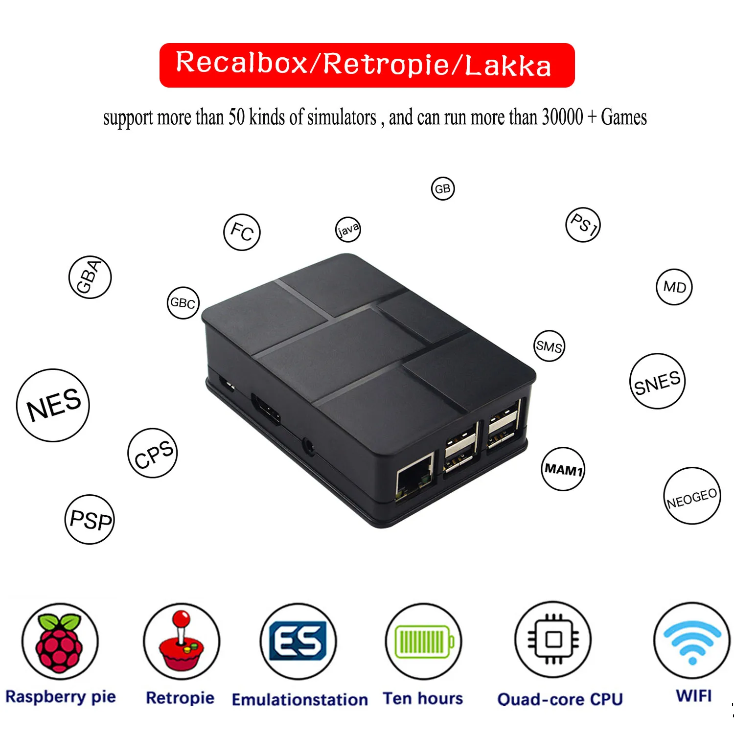 Ретро игровая приставка HDMI 64 гб память для Raspberry pi 3B ручной игровой плеер Pi-boy 2 4G