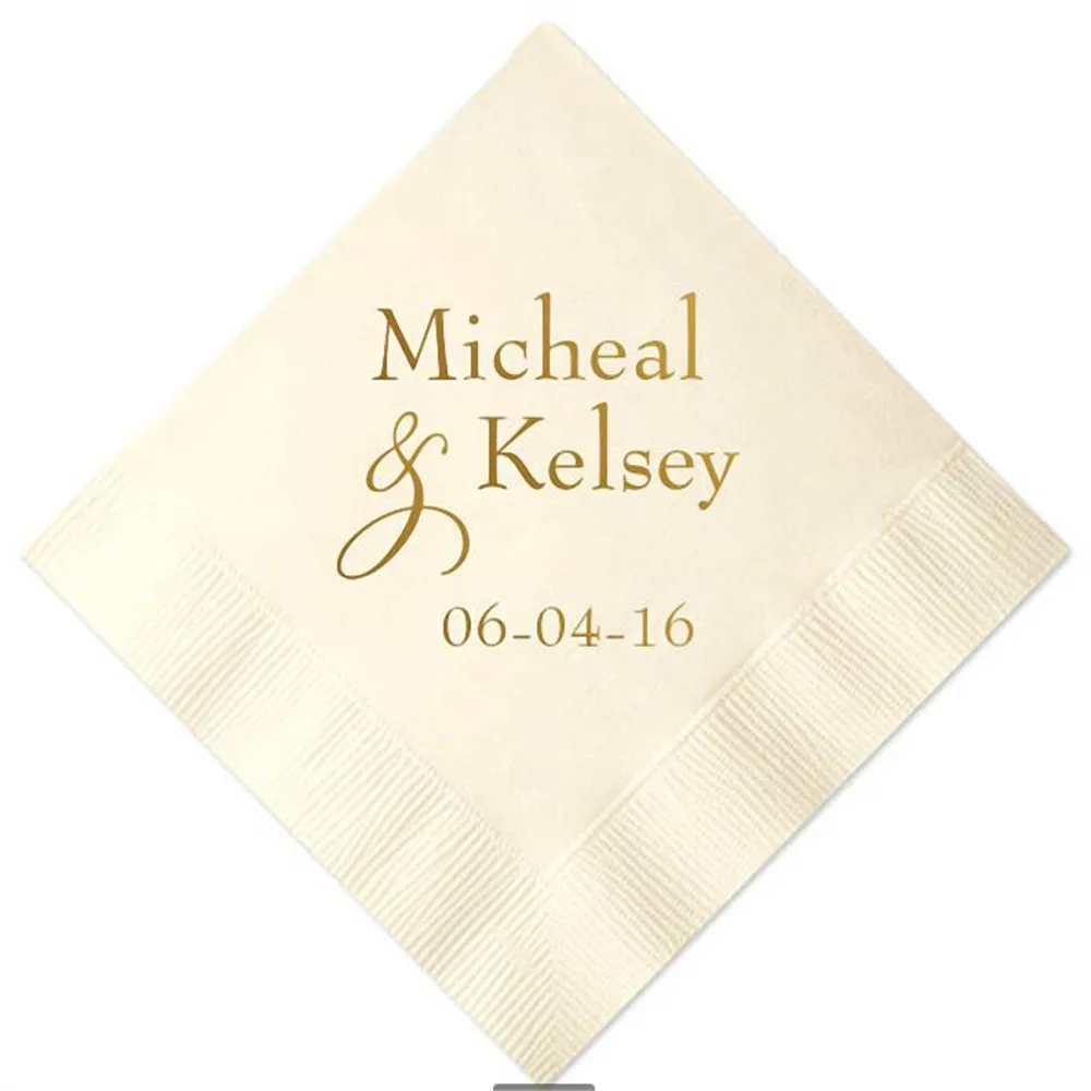 100 шт./лот персонализированное имя невесты жениха свадебное украшение для стола