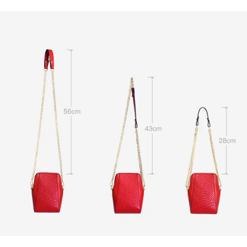 Сумка женская из натуральной кожи с тиснением крокодил | Багаж и сумки