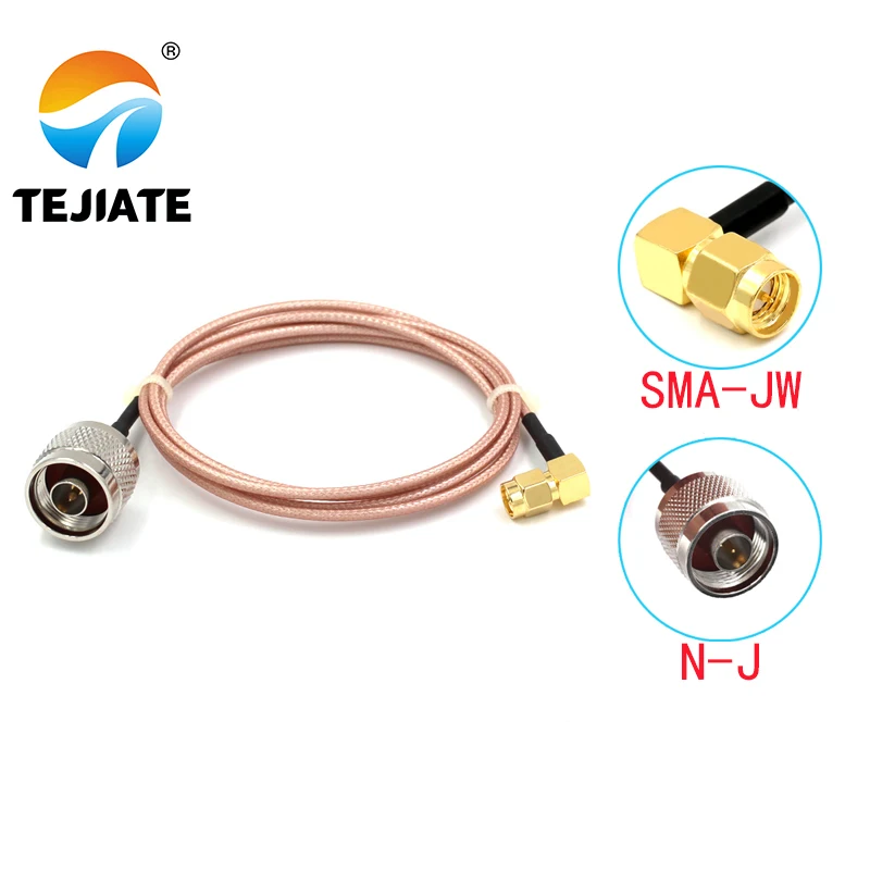 1 шт. TEJIATE адаптер кабель с байонетным коаксиальным разъемом SMA типа N-J