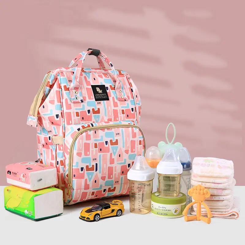 

Модная сумка для подгузников для мам, сумка для подгузников большой емкости, дорожный рюкзак, сумка для ухода за ребенком, женская сумка для ...