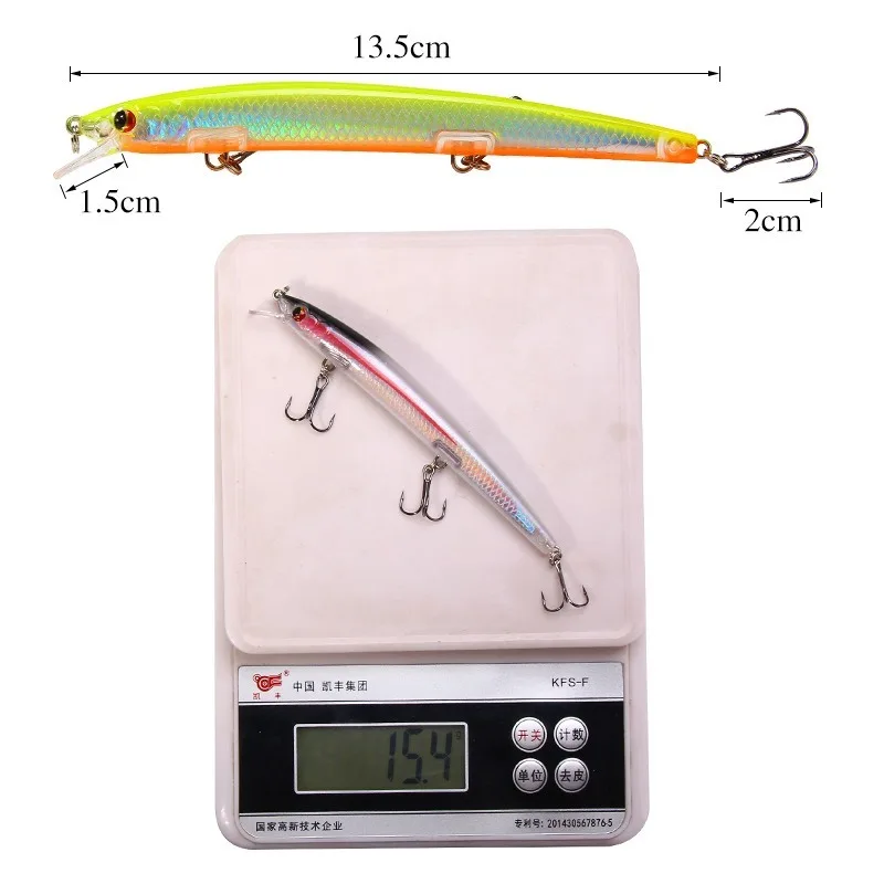 1 шт. рыболовные приманки в виде гольяна 135 мм/15 4 г