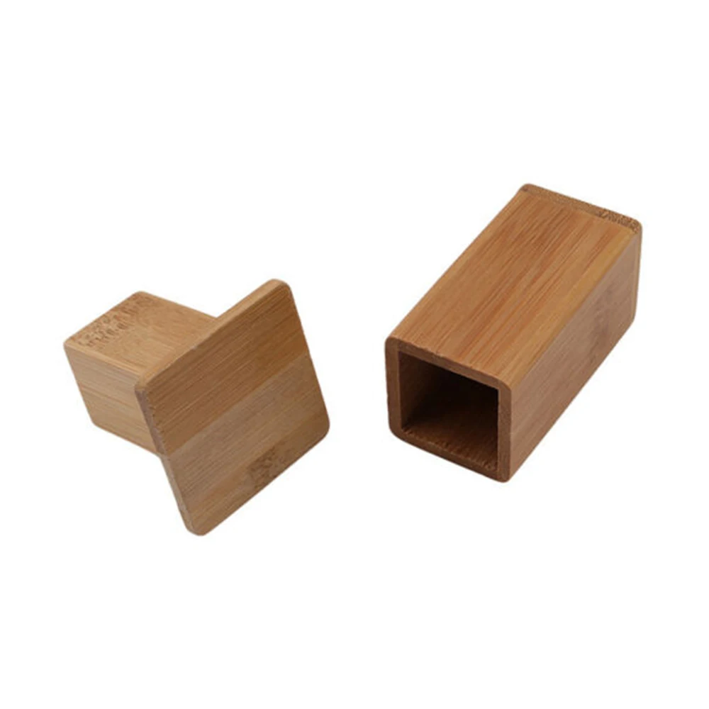 Новинка 3 3*1 4 дюймов бамбуковая коробка для зубочисток с квадратной