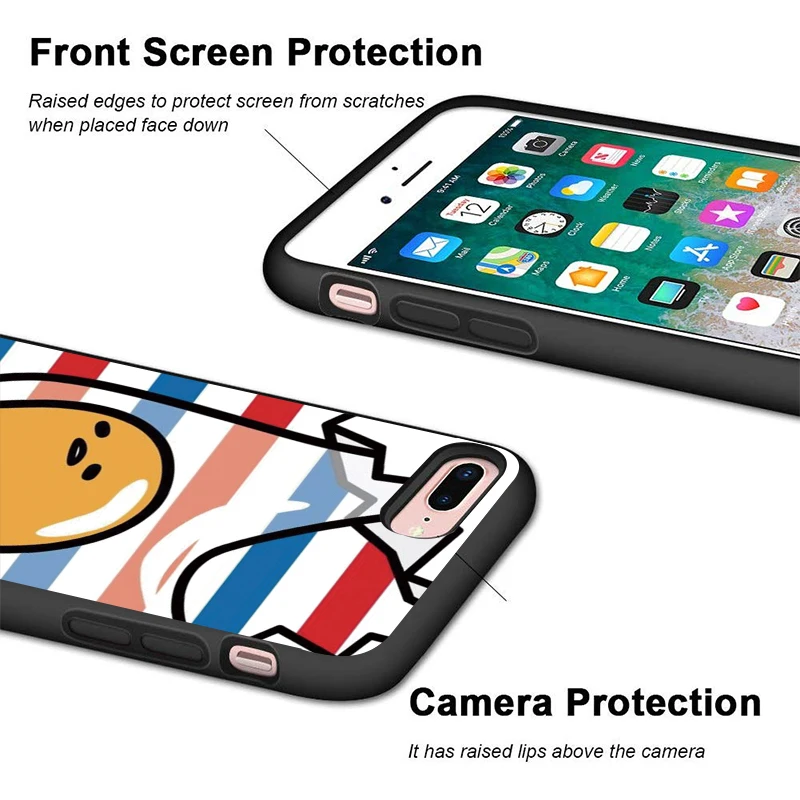Чехол для телефона iphone 11 Pro Max XR XS MAX X gudetama lazy egg Apple 8 7 6 5S s Plus силиконовый защитный