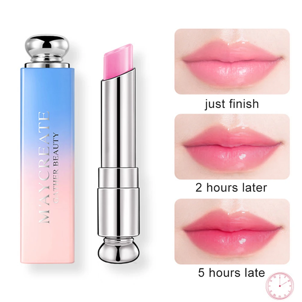 

Gradient Color Lipstick Color Lip Balm Waterproof Long-Lasting Color Moisturizing Makeup Anti-Aging Female Lip Care Cosmetics