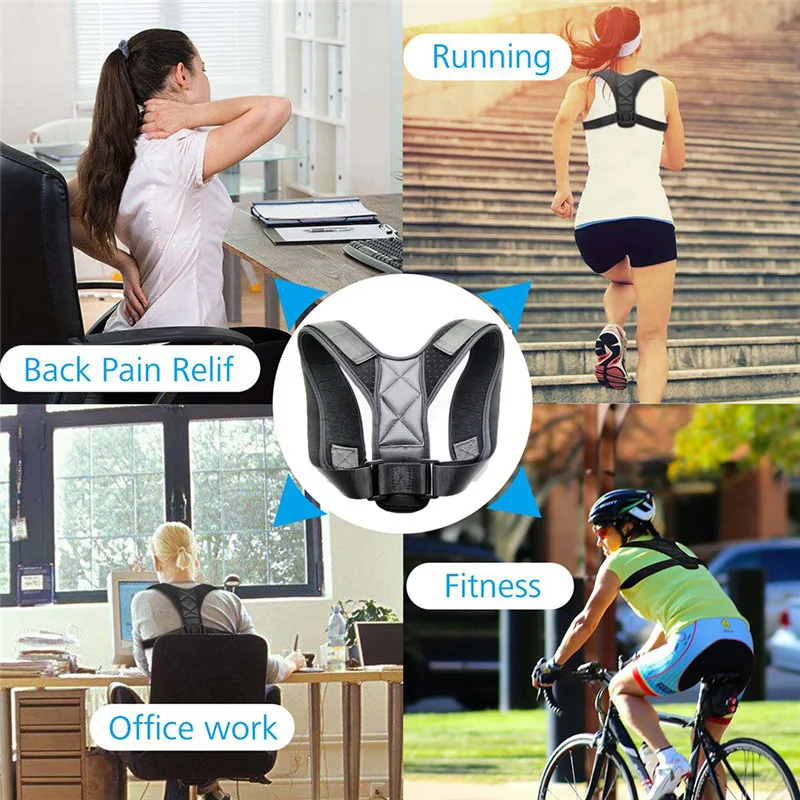 2021 Прямая поставка Регулируемый Корректор осанки для спины ключицы позвоночника