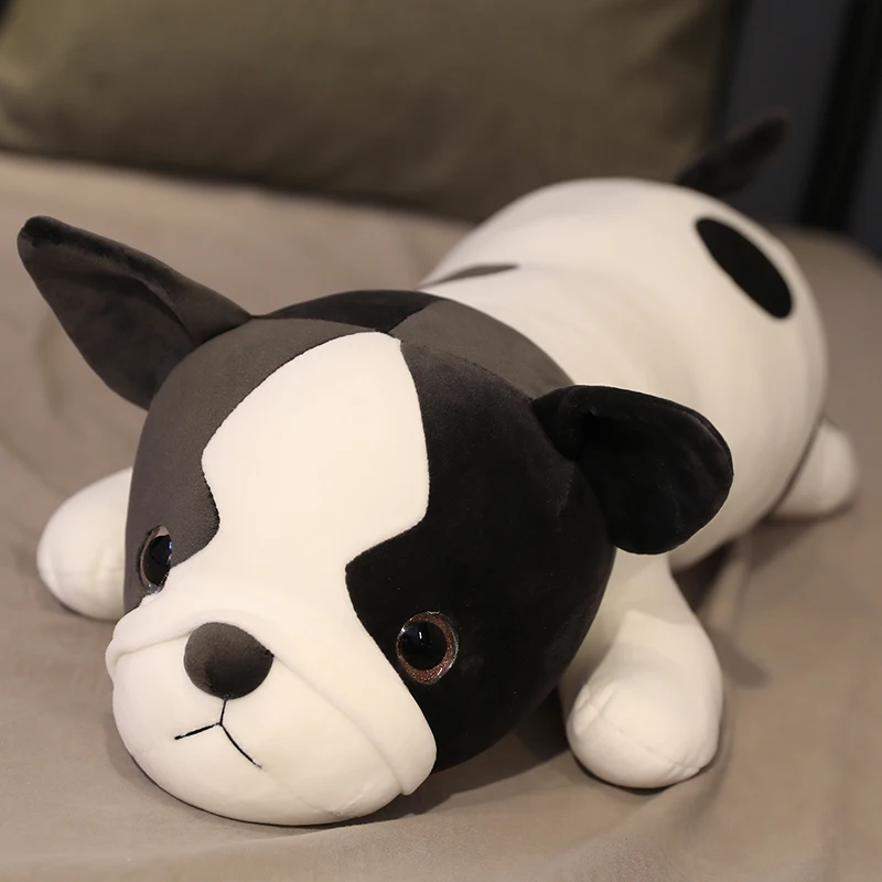 Barato Almohada De Bulldog Kawaii De 80/100/120CM, Juguete De Felpa, Decoración Para Habitación De Bebé Familiar, Regalo De Cumpleaños Para Vacaciones Para Niños
