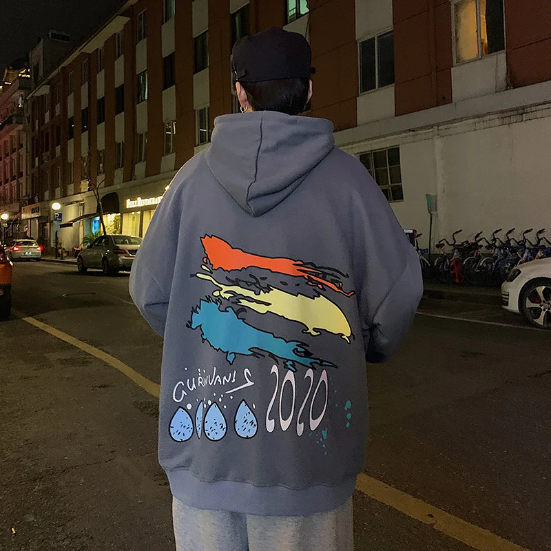 

SingleRoad Mens Hoodies Men 2020 Autumn Graffiti Oversized Harajuku Japanese Streetwear Sweatshirts Sweatshirt Black Hoodie Men