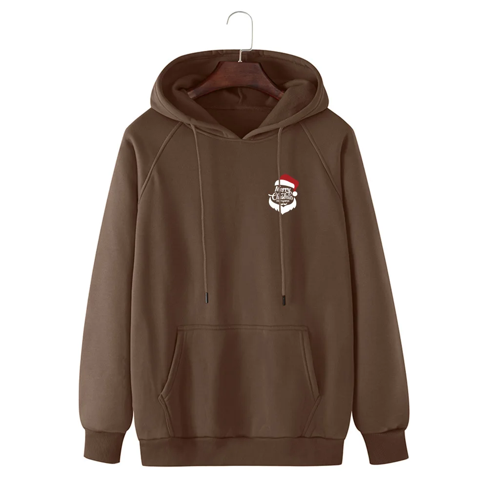 

Осень и зима 2020 Новинка Рождество, модная мужская Толстовка большого размера с рождественскими буквами в европейском и американском стиле