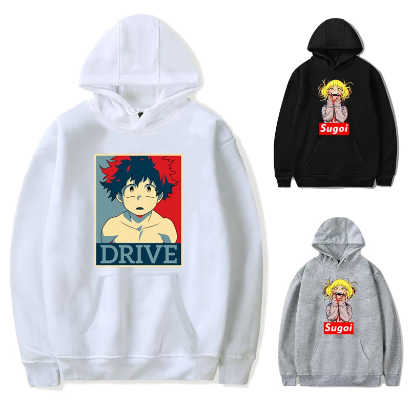 

Autumn Casual Men Women My Hero Academia Hoodie Printed Teens Sportswear Tops Boys Girls Fleece Warm Sweatshirts Couple Pullover