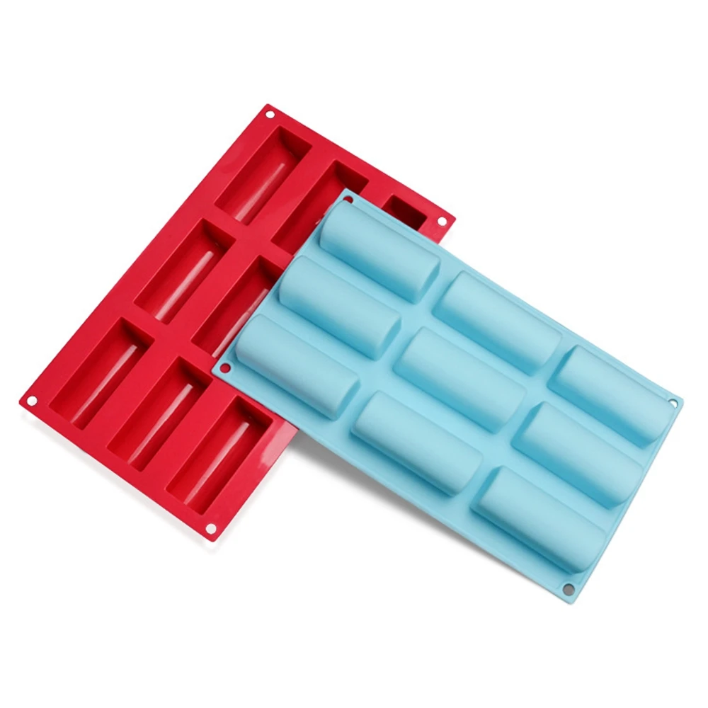 9 изготовленные на станке с длинным Форма силиконовые формы Тирамису десерт