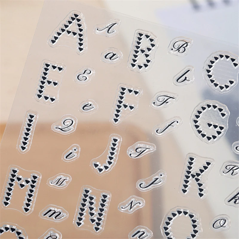

Alphabet Letter Silicone Clear Seal Stamp DIY Scrapbooking Embossing Photo Album