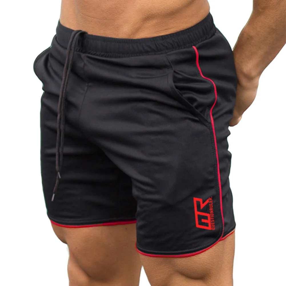 

Men's Trainning Exercise Shorts Bodybuilding Running Weightlifting Squatting Workout Jogging Short Breatheble Letter Print